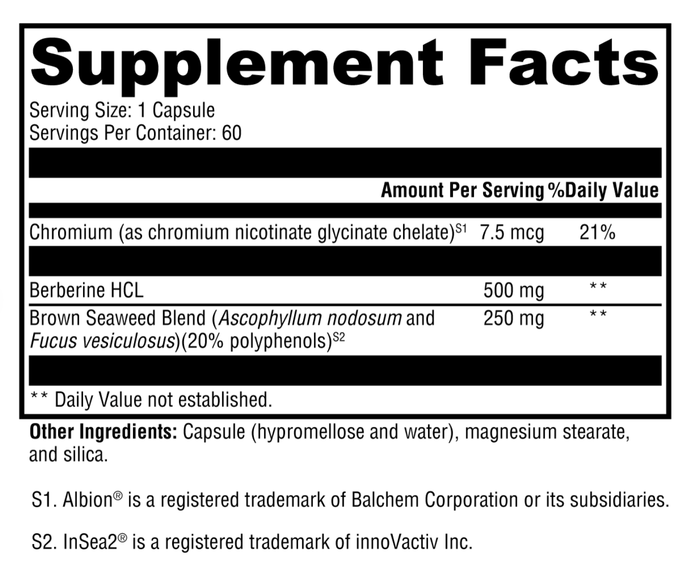 Berberine with InSea2